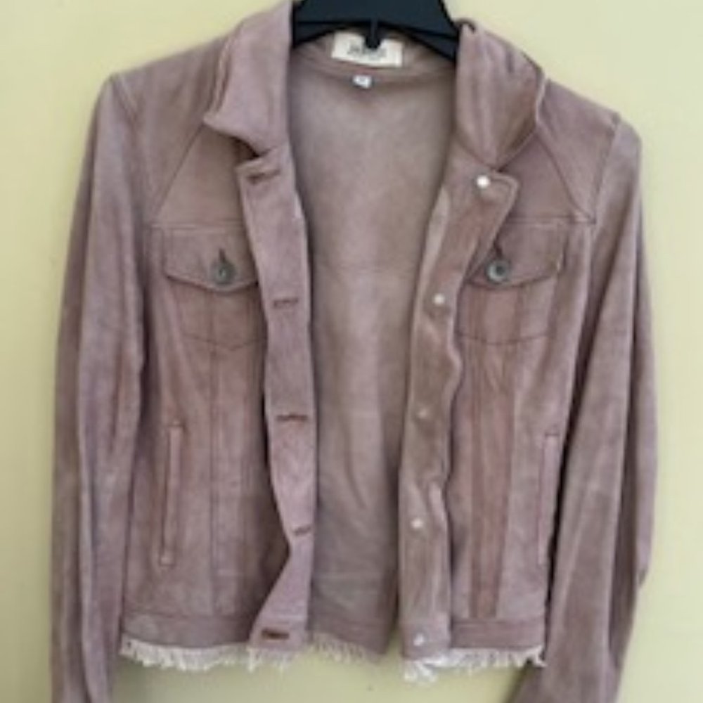 Jakett Lavender Washed Suede Jacket